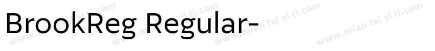 BrookReg Regular字体转换